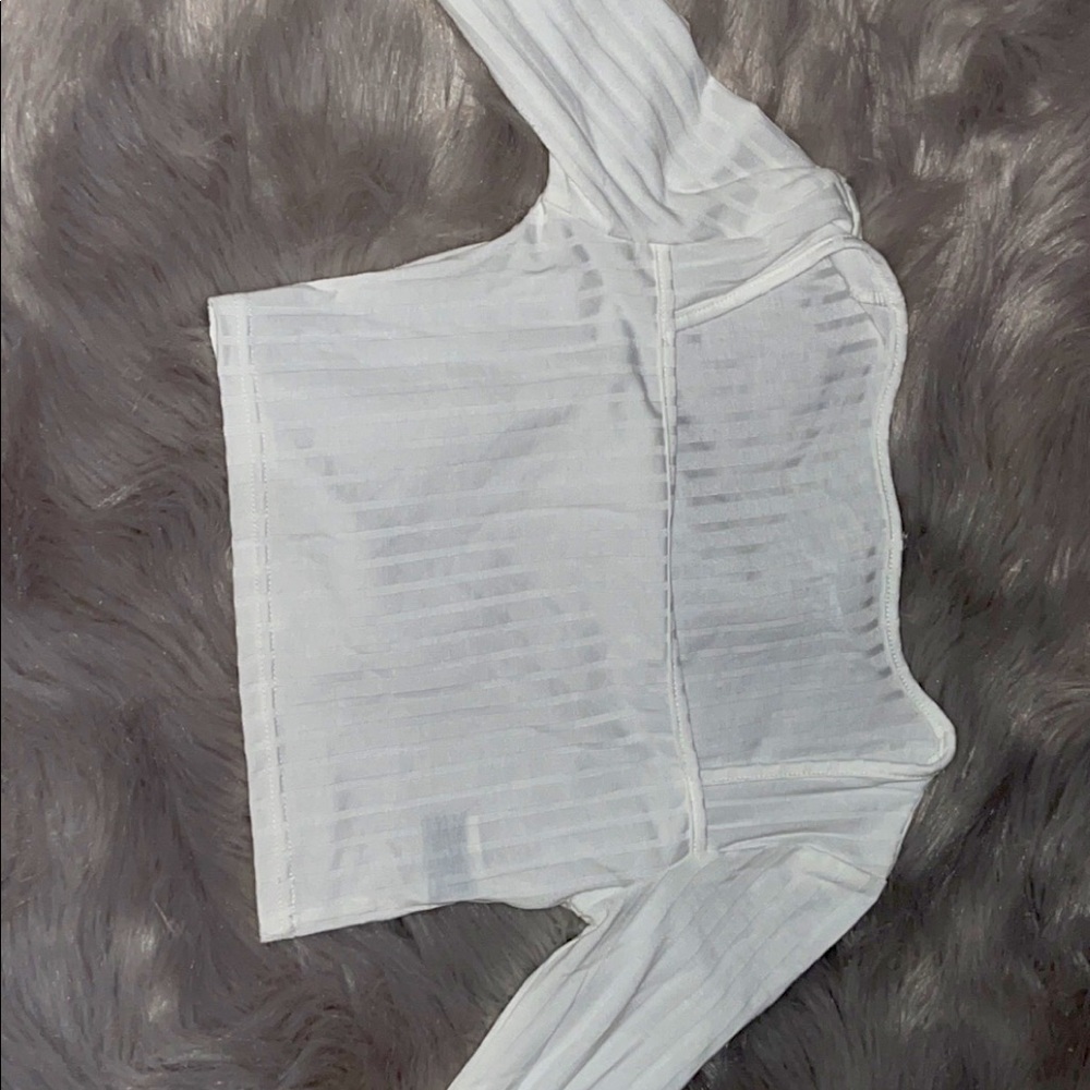 Square neck white tank top